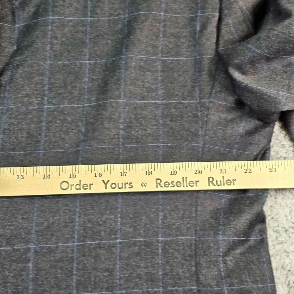 Jos. A. Bank Sport Coat‎ Mens 44L Gray Plaid Wool Cashmere Blazer Signature